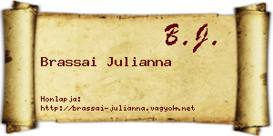 Brassai Julianna névjegykártya