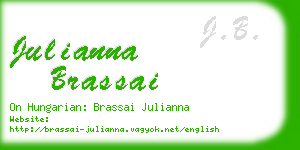 julianna brassai business card